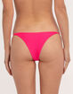 FULL TILT Ribbed Thin Side Skimpy Bikini Bottoms image number 3