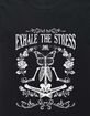SKELETON Exhale The Stress Distressed Unisex Kids Tee image number 2