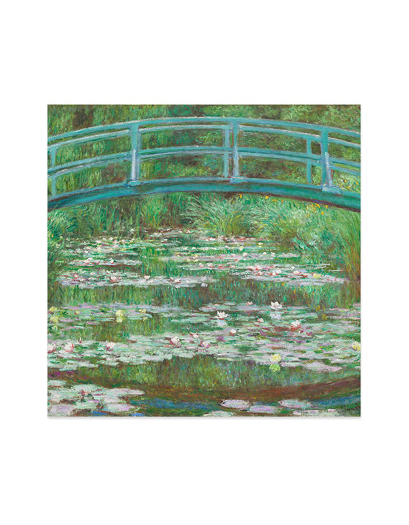 DENY DESIGNS Claude Monet Bridge Over A Pond Of Waterlilies 20" x 20" Art Print image number 0