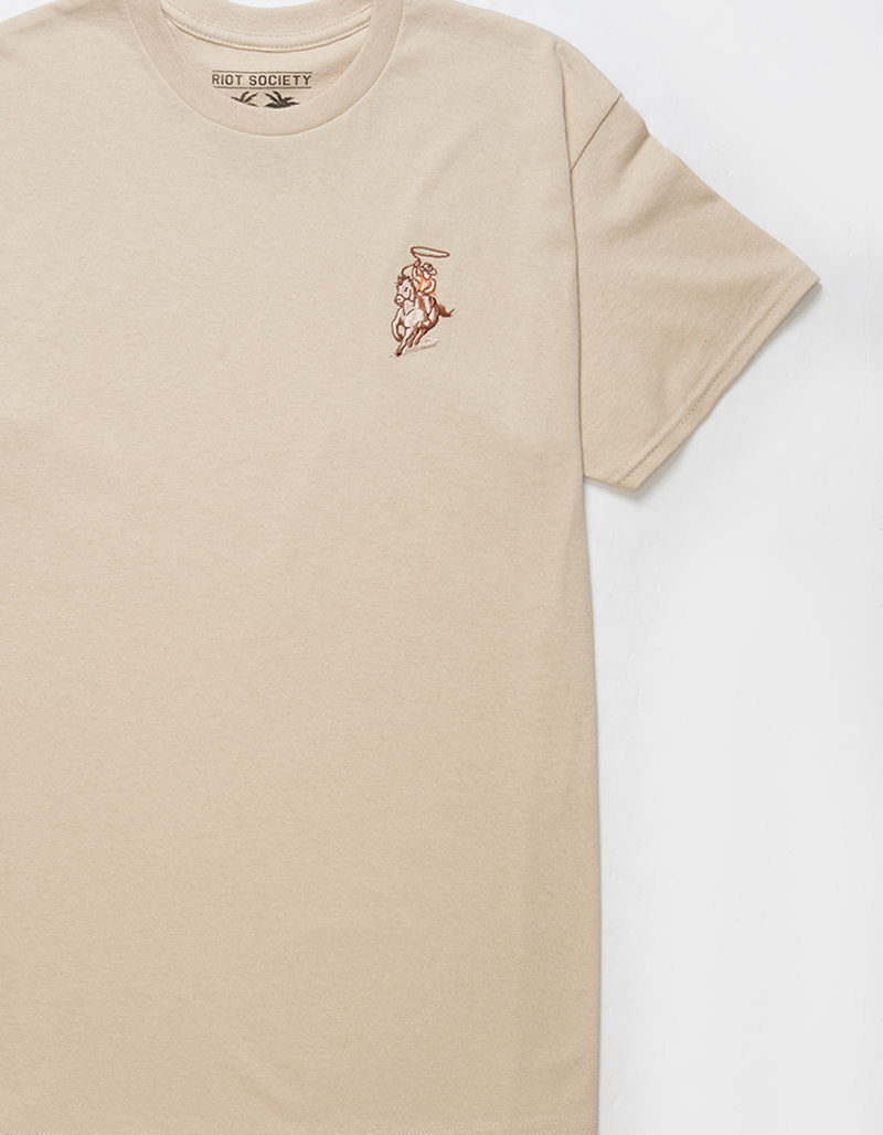 RIOT SOCIETY Cowboy Lasso Embroidered Mens Tee image number 1
