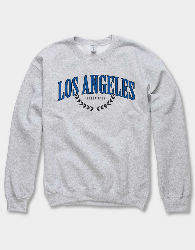 LOS ANGELES Olive Branch Unisex Crewneck Sweatshirt image number 0