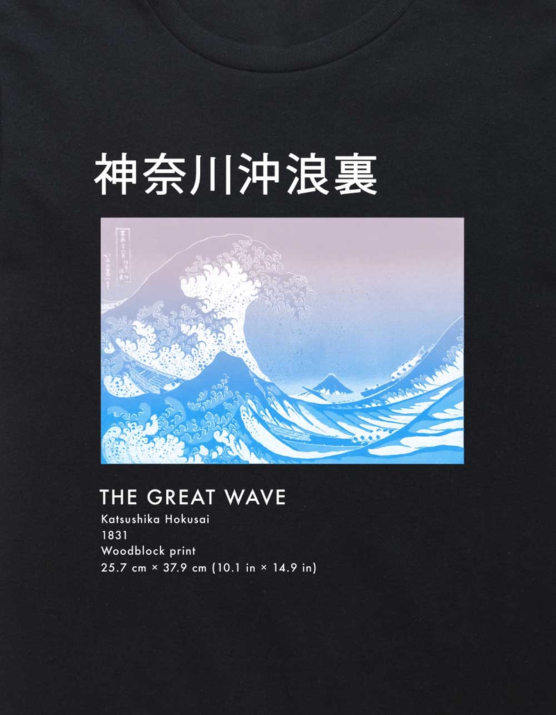 HOKUSAI Pastel Great Wave Unisex Kids Tee image number 1