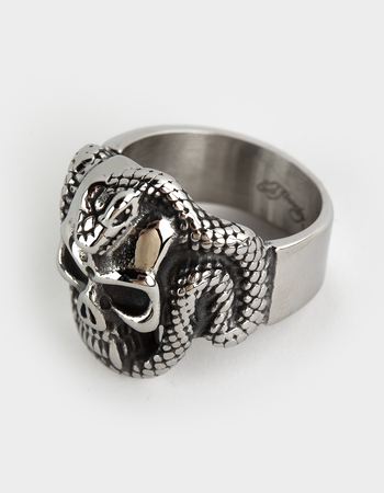 ED HARDY Skull And Serpent Ring