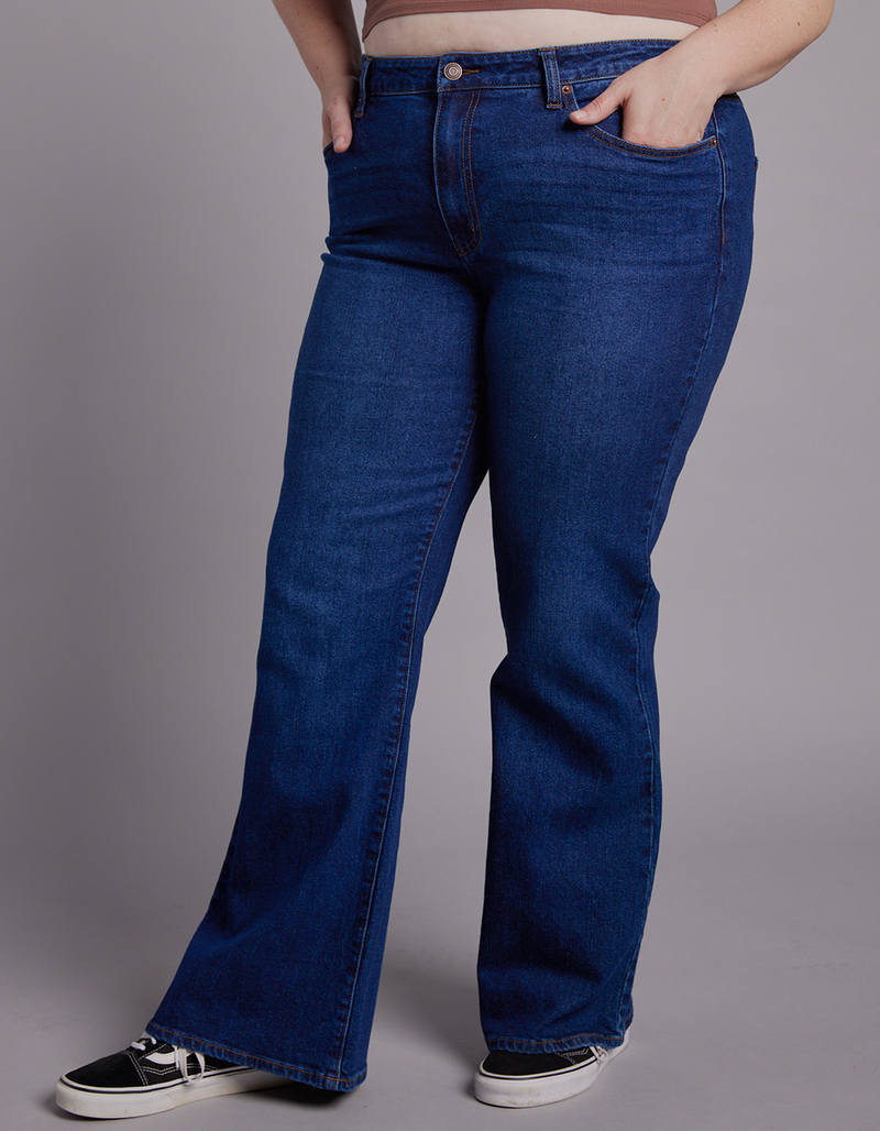 RSQ Womens High Rise Flare Jeans image number 6