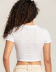 RSQ Womens Texture Baby Tee image number 3