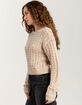 FULL TILT Open Weave Womens Sweater image number 3