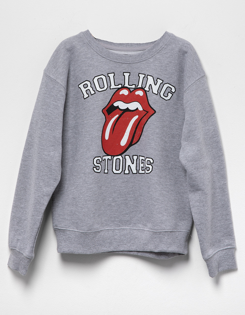 RSQ Girls Rolling Stones Boyfriend Crewneck Sweatshirt image number 0
