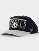 47 BRAND New York Yankees Cooperstown Double Header Baseline ’47 Hitch Snapback Hat image number 1