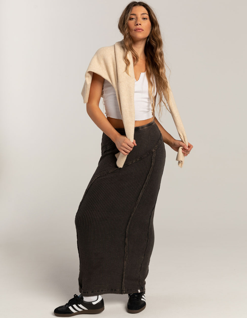 BDG Urban Outfitters Washed Rib Seam Womens Maxi Skirt image number 0