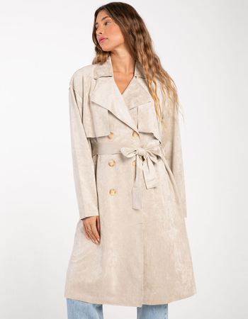 BLANK NYC Womens Trench Coat
