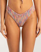 HURLEY Space Dyed Textured V Front Bikini Bottoms image number 2