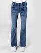 MISS ME Mid Rise Floral Girls Bootcut Jeans image number 4