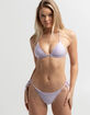 RSQ Herringbone Texture Tie Side Bikini Bottoms image number 4