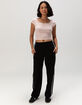 RSQ Womens Low Rise Baggy Track Pants image number 1