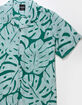 RSQ Mens Texture Leaf Camp Shirt image number 2