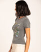 BDG Urban Outfitters Flower Womens Baby Tee image number 2