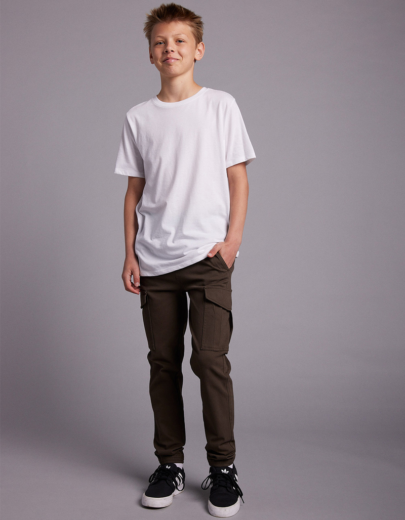 RSQ Boys Twill Cargo Jogger Pants image number 0
