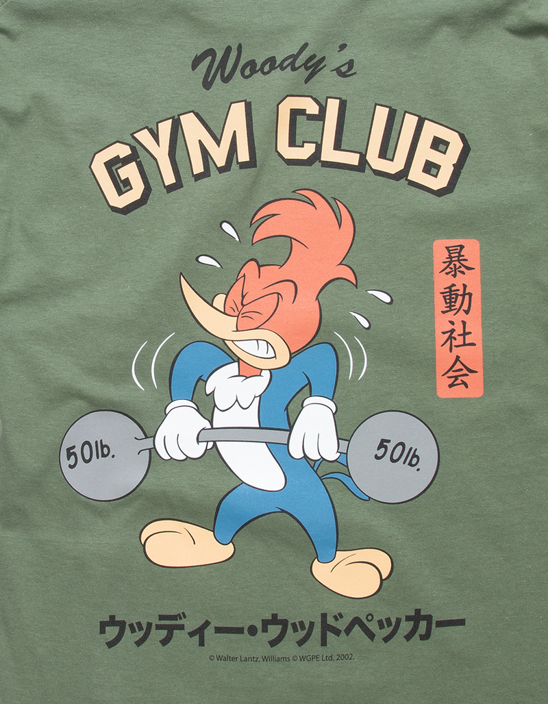 RIOT SOCIETY Woody's Gym Club Mens Tee image number 2