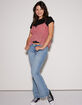 RSQ Womens Low Rise Flare Jeans image number 1