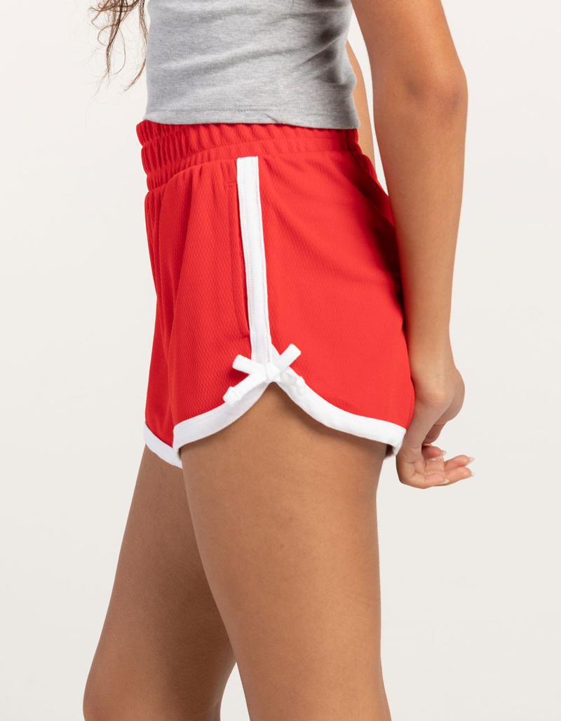 RSQ Womens Mid Rise Piped Bow Shorts image number 2
