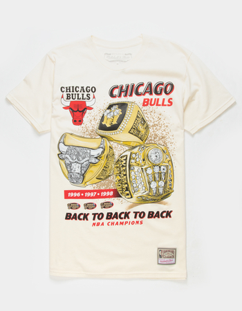 MITCHELL & NESS Chicago Bulls Back to Back to Back Champions Mens Tee
