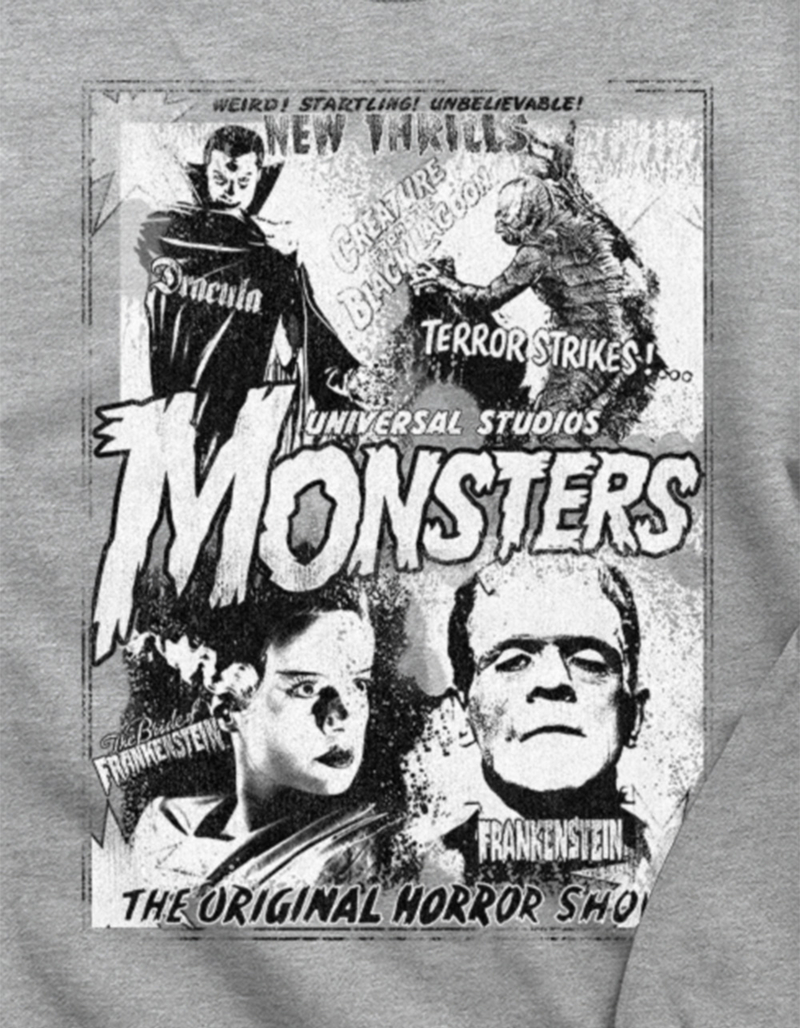 UNIVERSAL MONSTERS Vintage Horror Unisex Crewneck Sweatshirt image number 1