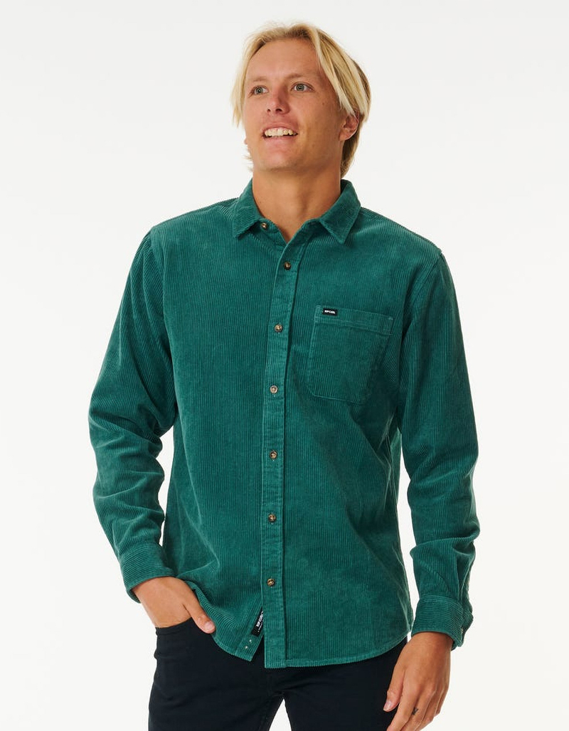 RIP CURL State Cord Mens Button Up Corduroy Shirt image number 0