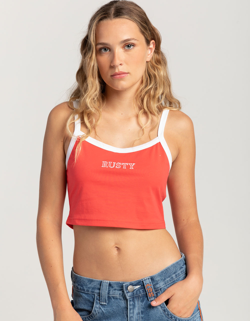 RUSTY Lucy Contrast Womens Baby Tank Top image number 0