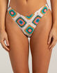 HURLEY Crochet High Leg Cheekier Bikini Bottoms image number 2