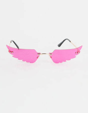 RSQ Rimless Wings Sunglasses