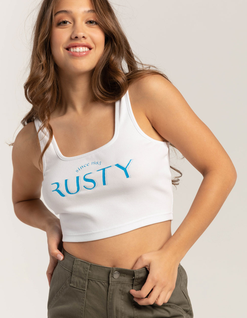 RUSTY 1985 Womens Baby Tank Top image number 0