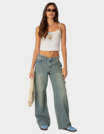 EDIKTED Carpenter Low-Rise Womens Jeans