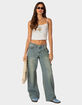 EDIKTED Carpenter Low-Rise Womens Jeans image number 2