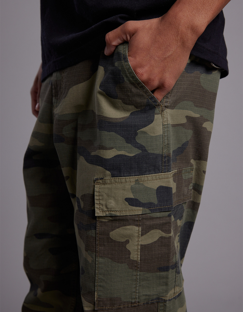 RSQ Mens Loose Cargo Ripstop Pants image number 4