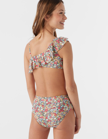 O'NEILL Eden Ditsy Asymmetrical Girls Ruffle Top Bikini Set Alternative Image