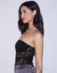 WEST OF MELROSE Lace Asymmetrical Womens Tube Top image number 2