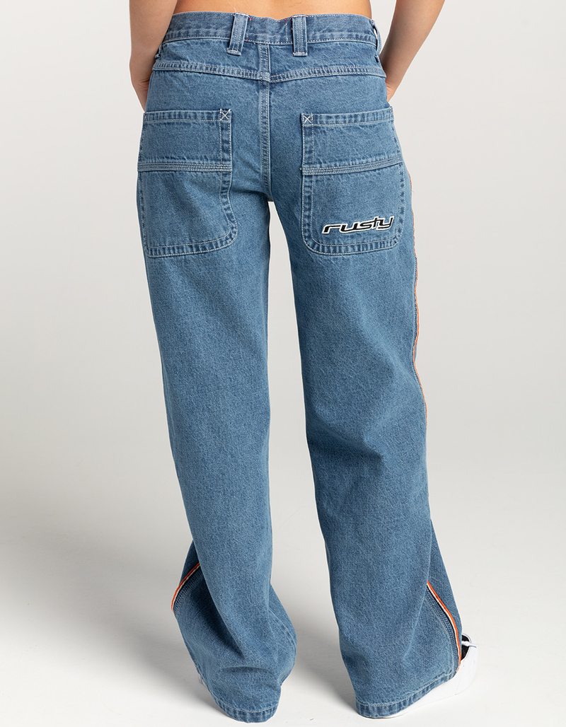 RUSTY Low Rise Wide Leg Womens Denim Jeans image number 3