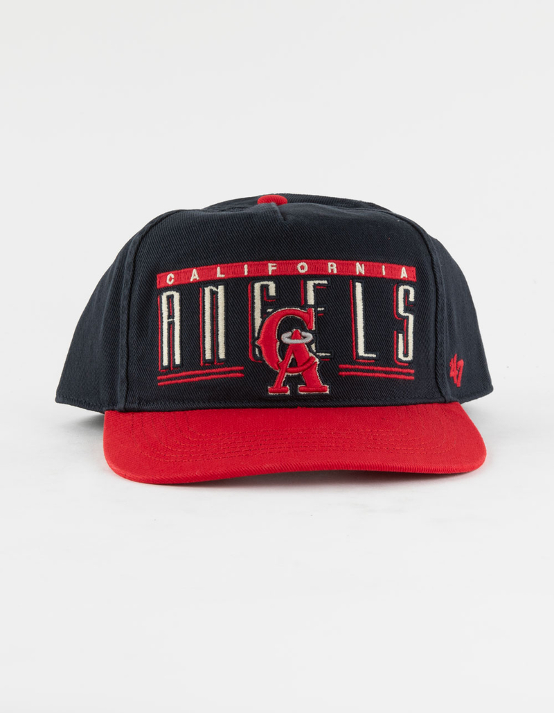47 BRAND Los Angeles Angels Cooperstown Double Header Baseline ’47 Hitch Snapback Hat image number 1