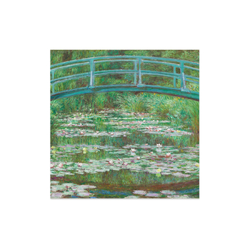 DENY DESIGNS Claude Monet Bridge Over A Pond Of Waterlilies 20" x 20" Art Print
