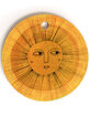 DENY DESIGNS Sewzinski Sun Drawing Gold and Blue Round Cutting Board image number 1