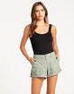 RSQ Womens Low Rise Mid Length Cargo Shorts image number 1