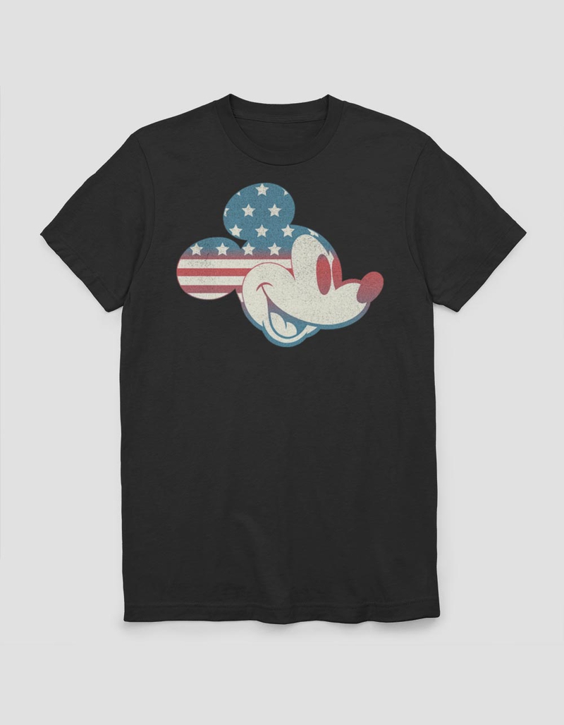 DISNEY Mickey Americana Flag Fill Unisex Tee image number 0