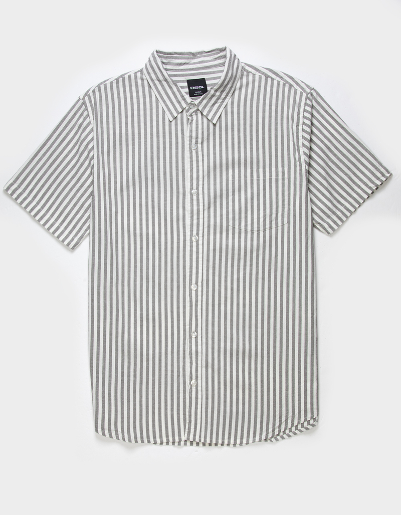 RSQ Mens Stripe Oxford Shirt  image number 0
