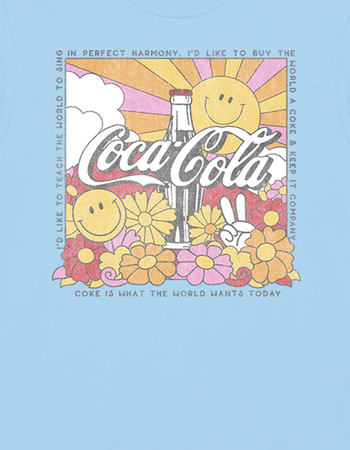 COCA-COLA 70's Floral Sun Unisex Tee
