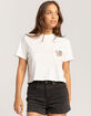 VOLCOM Day By The Beach Womens Crop Pocket Tee image number 3