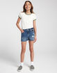 RSQ Girls Vintage High Rise Stitch Shorts image number 7