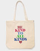THE PHLUID PROJECT Be Kind Pride Tote Bag image number 1