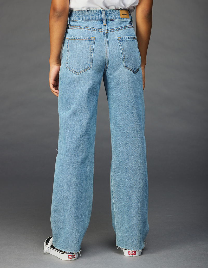 RSQ Girls High Rise Wide Leg Jeans image number 3
