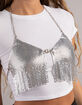 WEST OF MELROSE Womens Chain Halter Top image number 2
