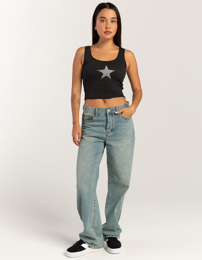 RSQ Womens Low Slung Baggy Jeans image number 6